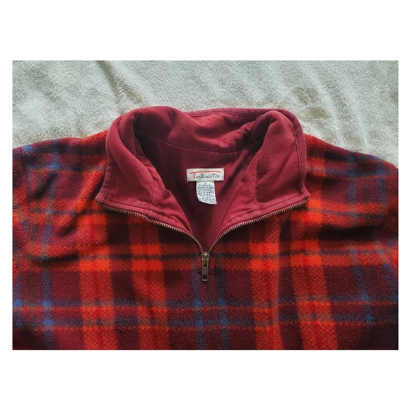 Vintage Talbots plaid sweatshirt size small - Picture 9 of 9